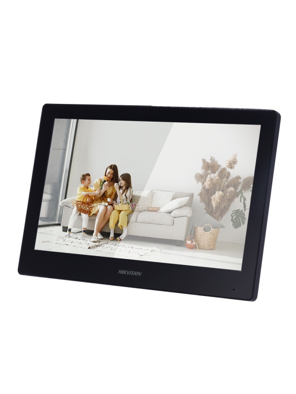 Monitor para videoporteiro - Ecrã tátil TFT de 10" - Áudio bidireccional - TCP/IP, Wi-Fi, SIP | 2 saídas de relé - Ranhura para cartão microSD até 128 GB - Montagem na superfície