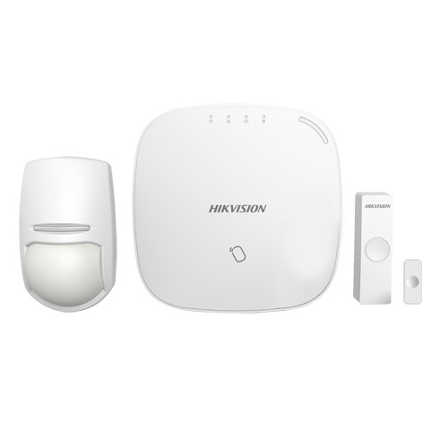 Professional Alarm Kit - Ethernet Communication, Wi -Fi and GPRS - Wireless 868 MHz - Magnetic Contact and Volumetric PIR - Up to 32 Wireless Entries - Móvil Hik -Connect and IVMS4200