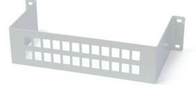 Suporte adaptador "F" fêmea - "F" fêmea Com base para RJ45