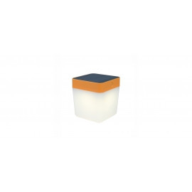 Table Cube solaire LED 1W 3000K IP44 Orange