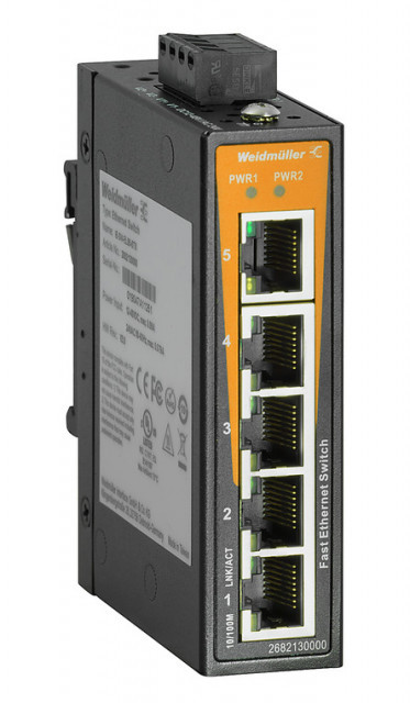 WEIDMULLER Switch IE-SW-EL05-5TX-5 Portes, pas de gestion, Fast Ethernet 2682130000