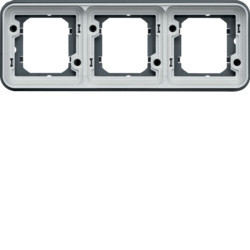 WNA403 - cubyko - Quadro x3 horizontal, cinzento HAGER EAN:3250617174435
