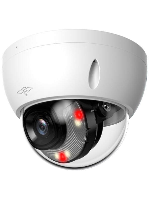 X -Security Carama IP Dome - 4 Megapíxel (2688x1520) - Fijo 2.8mm Lens - WDR 120db | Dual Light (IR 60m Y BLANCA 60M LIGHT) - WIZSENSE, CONSIDE HUMAN Y VEHICULIC - MICROSD 256GB / IP67 & AM; IK10