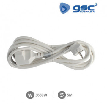 000100043 - 8436021940438Extensão Sucko (3x1,5mm) 5M Branco