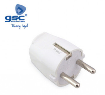 000203998 - 8433373039988Plugue bipolar 4,8 mm branco