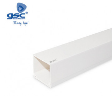 000300617 - 8436039206175Canal de parafuso elétrico branco 2M 25x40mm