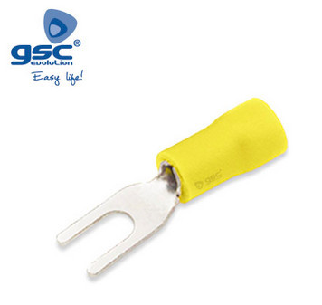 000303607 - 8433373036079Saco 50u Garfo terminal isolado 5,3/4-6mm Amarelo