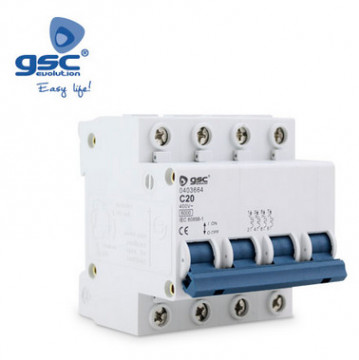 000403664 - 8433373036642Módulo magnetotérmico cuadruplicar 4P 20A