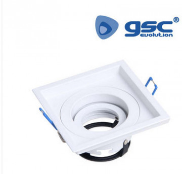 000705230 - 8433373052307Anel recuado basculante quadrado branco