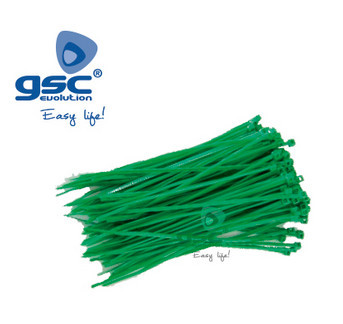 000901367 - 8433373013674Saco 25u abraçadeiras 100% nylon 300x4,8mm Verde