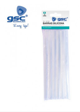 001401330 - 8433373013308Saco de 6 barras de silicone transparentes Ø11