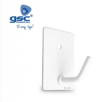 003802791 - 8433373027916Pack de 3 Percha Adhesivos Medio 26x43mm Blanco