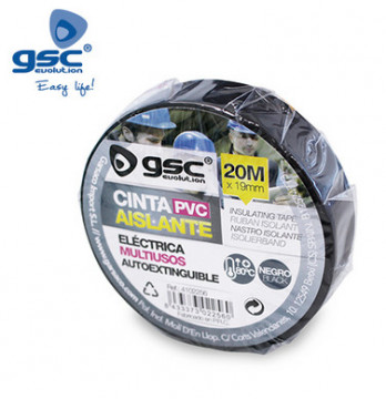 004102272 - 8433373022720 Isolateur électrique PVC 20m noir 25 mm -retrac.10u