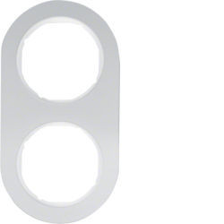 10122074 - R. Classic - Tabelle X2, Aluminium/White Hager EAN: 4011334392316