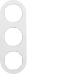 10132089 - R.clásico - marco x3, blanco HAGER Ean:4011334364566
