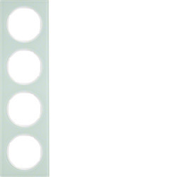 10142209 - R.3 - Tableau X4 Glass, White Hager Ean: 4011334393313