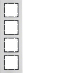 10143004 - B.3 - Tableau X4, aluminium / anthracite Hager Ean: 4011334222965