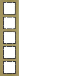 10153016 - B.3 - quadro x5, dourado/antracite HAGER EAN:4011334384939