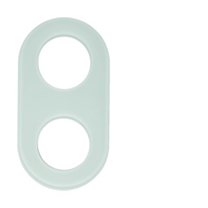 110209 - Glas - marco x2 vaso, blanco HAGER Ean:4011334440369