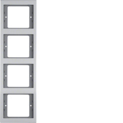 13437003 - K.5 - Tableau X4 Vert., Aluminium Hager Ean: 4011334377740