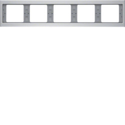 13937003 - K.5 - Tableau X5 Horiz., Aluminium Hager Ean: 4011334378679
