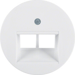 14092089 - R.X - Double RJ45 Mirror, White Hager Ean: 4011334367000