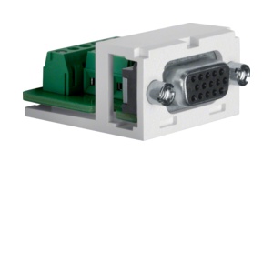 1994 - 1x VGA D -Sub Modular Kit, White Hager Ean: 4011334308836