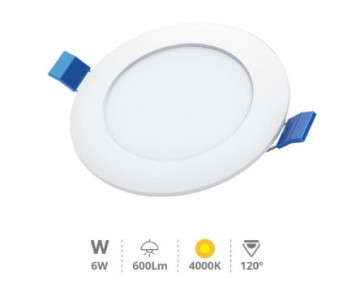 201000037 - 8433373054400Belur abajo redondo LED construido 6W 4000K Blanco