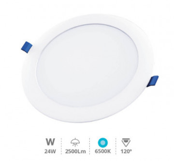 201000047 - 8433373054509Belur downlight redondo LED embutido 24W 6500K Branco