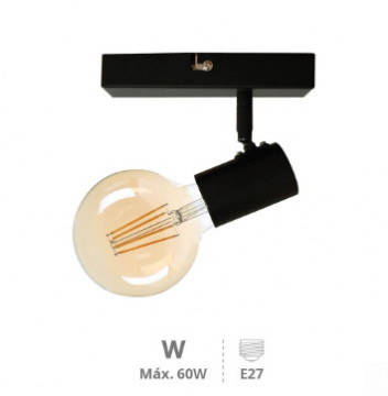 202000021 - 8433373067288SPOT OF SIMPLE CEILING SALMELA SERIES E27 BLACK