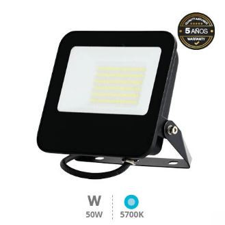 202600107 - Projetor alumínio LED Serie Liwale 50W 5700K IP65 Preto - Pro Line
