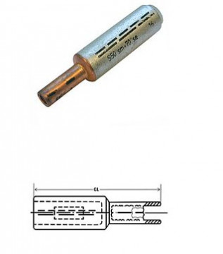293626 - Conector de crimpagem Al-CU 95/120/70 1uni