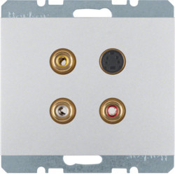 3315327003 - K.1/K.5 - 3XRCA TAKE+S -VIDEO, ALUM LAC HAGER EAN: 4011334378327