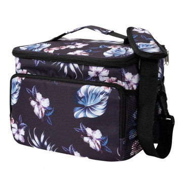 401055008 - 8433373071094Saco térmico para comida 8,5L preto com flores