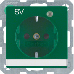 41106013 - q.x - schuko "sv" p -etq c/led, grüne Hager EAN: 40113334361008