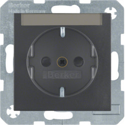47491606 - S.1/B.x - Schuko p.etiq. obtur., antr mt HAGER EAN:4011334224426