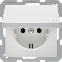 47516089 - Q.x - Schuko c/cubrir e obtur, blanco HAGER Ean:4011334313328
