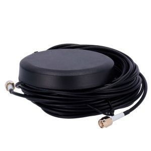 4G- und Wi-Fi-Antenne – 4G-Frequenz 698–960/1710–2700 MHz – SMA-Stecker – Befestigung auf dem Fahrzeugdach – 4G-Gewinn 3,8 dBi / Wi-Fi 4,4 dBi – 5 Meter langes RG174-Kabel