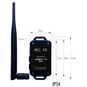 60W Wireless Dimmer (12VDC) / 120W (24VDC) 5a IP54 - 1 Channel