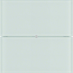 75162590 - B.IQ - BP KNX 2 teclas Comf, vidro br HAGER EAN:4011334380856