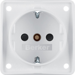 941952502 - Integro - tomada Schuko obtur, branco mt HAGER EAN:4011334240587