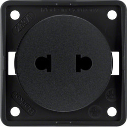 962572503 - Integro - tomada Euro-A, preto mate HAGER EAN:4011334335597