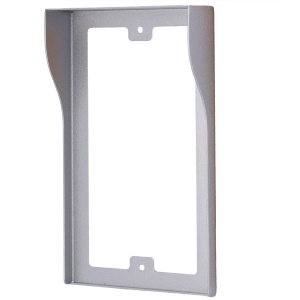 Abdeckung für Video-Gegensprechanlage – speziell für Akuvox AK-R20A. - Maße: 192 (H) x 123 (Lg) x 30 (Fd) mm - Hergestellt aus verzinktem Stahl - Regenvisier - Einbaumontage