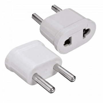 Adaptateur - Type A (USA) pour Type F (UE) Enregistrement - 250 V tension AC - Courant de sortie maximum 10 A - Couleur blanche