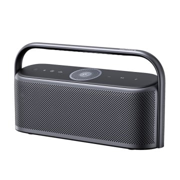 Alto portátil Sonido by Anker - 5 diafragmas e 3 amplificadores - Sonido de 50W - 12 Horas de reproducción - Frecuencia do sonido 50Hz～40 Khz - Impermeable IPX7 | Color negro