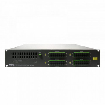 Amplificateur optique "SC / APC" / 20dbm (technologie YEDFA) 33E: 32x1310 / 1490 nm - 1x1550 nm, 32S: 8x1310 / 1490 / 1550NM + Doble Power Source. Installation de rack 19 ", 2U
