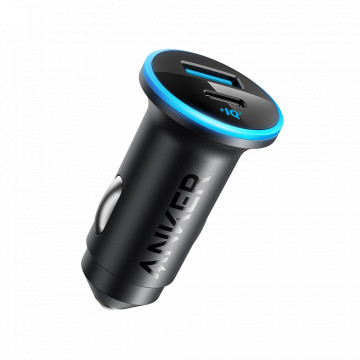 Anker - Car plus légère - Power 52.5W - Chargement rapide de 30W | TECHNOLOGIE POWERIQ 3.0 - Sorties USB -C, USB -A - Couleur noire