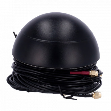 Antenne Teltonika - combo LTE / WI -fi / GNSS - Fixation du ROOR de véhicule - Connecteurs SMA - Certificat externe IP65 - câbles RG174 de 3 mètres de long