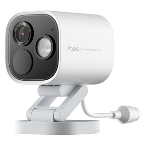 Aqara Câmara Hub G5 Pro (PoE) - Câmara 4MP / Visão noturna a cores - Gateway Zigbee 3.0, Thread, Bluetooth - Compatibilidade Matter - Deteção facial e de gestos com IA - Compatível com Apple Homekit, Google, Alexa