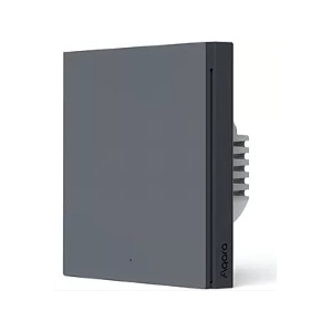 AQARAWS-EUK01-G - Interruptor Smart Zigbee de encastrar H1 (sem Neutro) - Cinzento